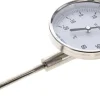 Bimetallthermometer, senkrecht D100/0 bis +80°C/160mm, Edelstahl