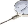 Bimetallthermometer, senkrecht D100/0 bis +60°C/100mm, Edelstahl