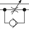 Block-Drosselrückschlagventil, G 1/4", Präzisionsausführung