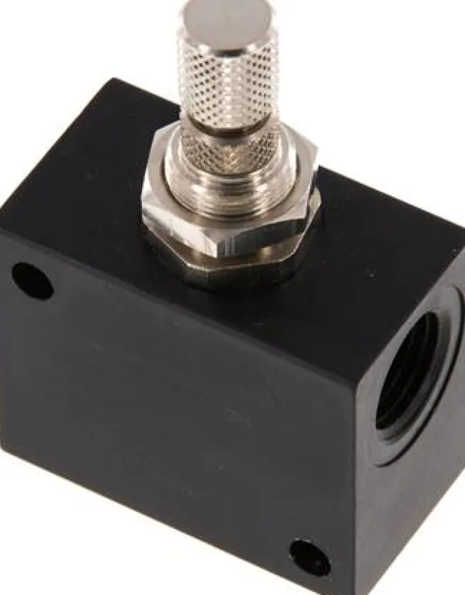 Block-Drosselrückschlagventil, G 1/4"