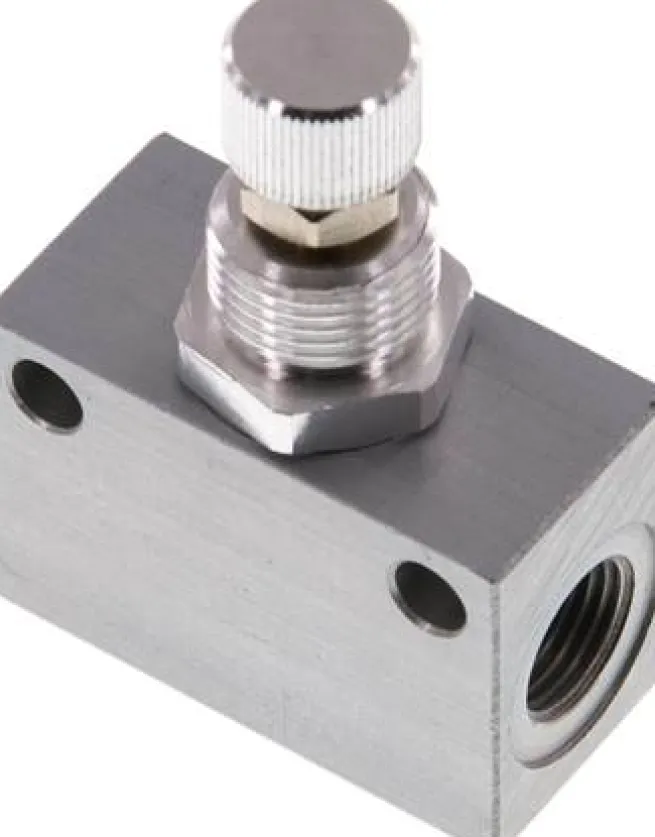 Block-Drosselrückschlagventil, G 1/8", Standard