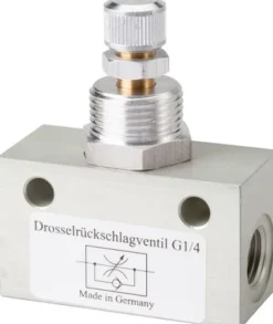 Block-Drosselrückschlagventil, G 1/4