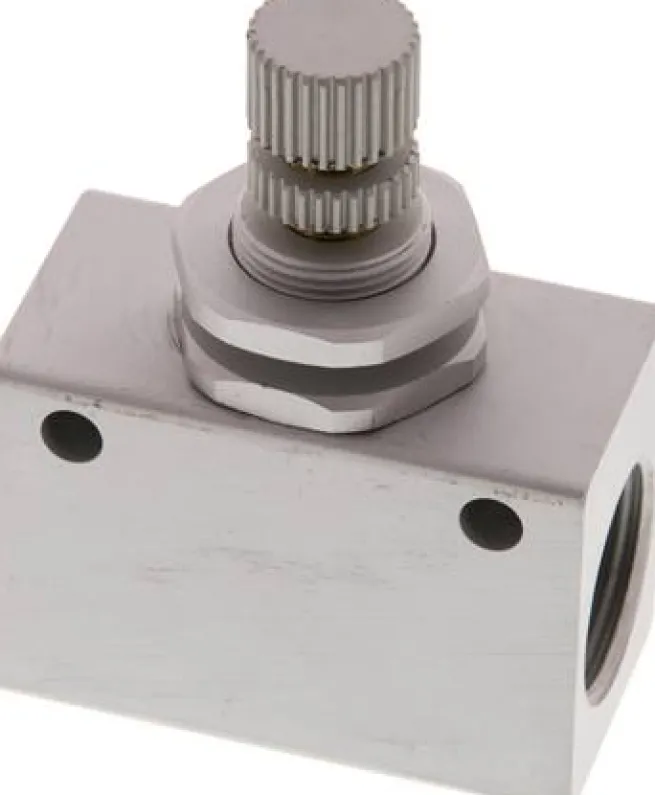 Block-Drosselrückschlagventil, G 1/2", Kompakt