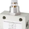 Block-Drosselrückschlagventil, G 1/8", mit Messingspindel (in aggressiven Umgebungen)