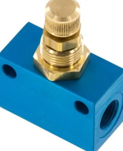 Block-Drosselrückschlagventil, G 1/8", mit Messingspindel (in aggressiven Umgebungen)