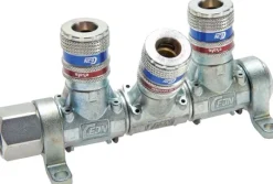 CEJN Multilink 4-fach Verteiler, mit Sicherheitskupplung eSafe als Abgang