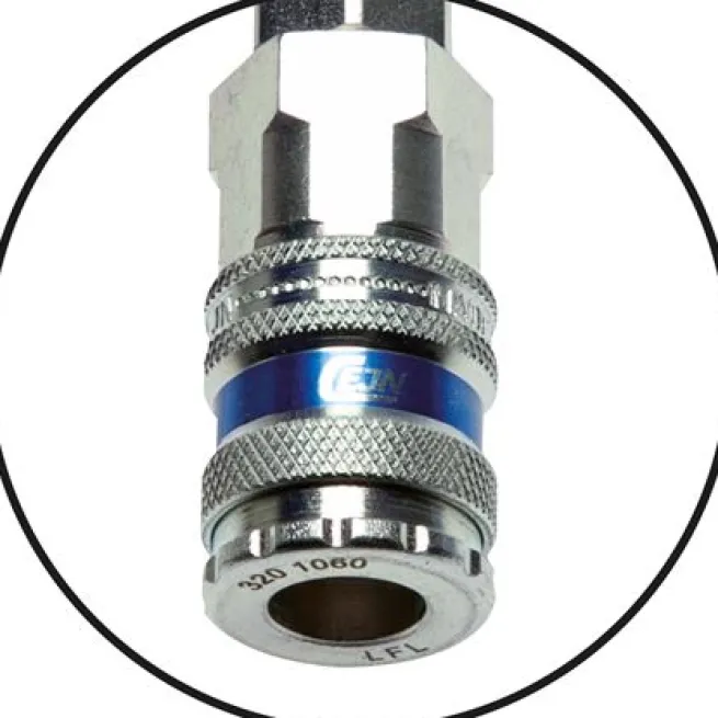 Cejn-PUR-Spiralschlauch 12 x 8mm m. Kupplung, 4,0 mtr