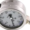 Chemie-Glycerin-Manometer senkrecht, 63mm, 0 - 1 bar