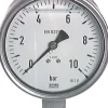 Chemie-Glycerin-Manometer senkrecht,100mm, -1 bis 3 bar
