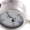 Chemie-Glycerin-Manometer senkrecht, 63mm, -1 bis 0,6 bar