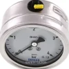 Chemie-Glycerin-Manometer waagerecht, 63mm, 0 - 4bar