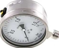 Chemie-Manometer senkrecht, 100mm, 0 - 1,6 bar