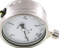 Chemie-Manometer senkrecht, 100mm, 0 - 4 bar