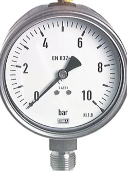 Chemie-Manometer senkrecht, 100mm, 0 - 4 bar