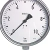 Chemie-Manometer senkrecht, 160mm, 0 - 40 bar