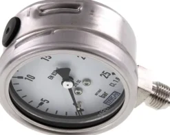 Chemie-Manometer senkrecht, 63mm, 0 - 25 bar