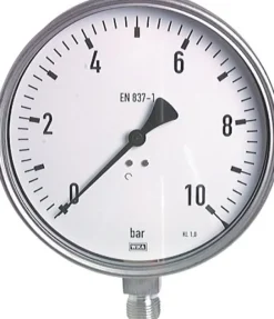 Chemie-Manometer senkrecht, 160mm, -1 bis 15 bar