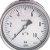 Chemie-Manometer waagerecht, 63mm, 0 - 16 bar