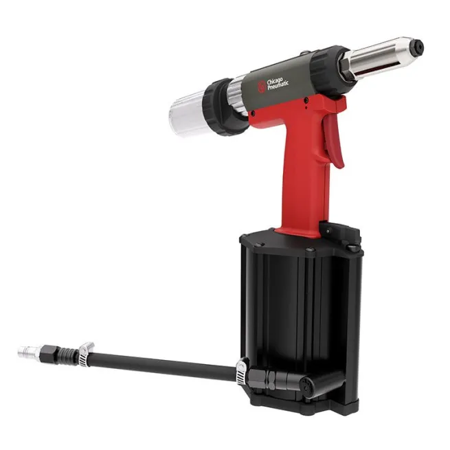 Chicago Pneumatic Druckluft Nietpistole, Stahl-Blindniete bis zu 6,4 mm und BULB-Niete bis zu 7,8 mm