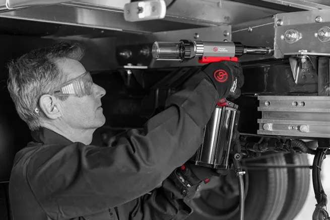 Chicago Pneumatic Druckluft Nietpistole, Stahl-Blindniete bis zu 5mm