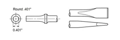 Chicago Pneumatic FLACHMEISSEL Durchmesser 10.2 (mm), länge 457.2 (mm)