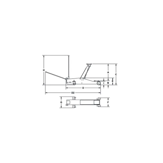 Chicago Pneumatic Niedriger Wagenheber CP80015