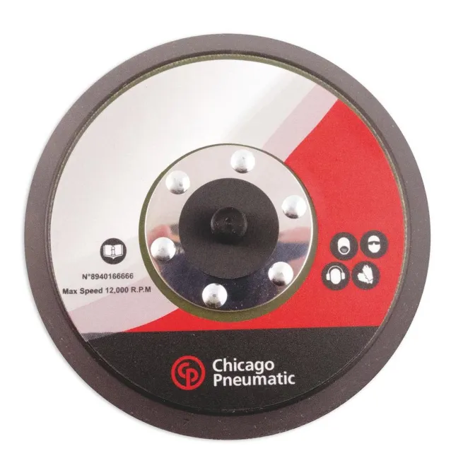 Chicago Pneumatic SCHLEIFTELLER PAD 5'' H&L W/0 HOLE 5/16-24 - 121GR