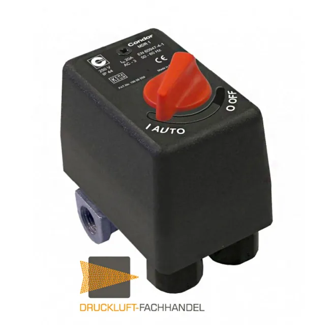 Condor Druckschalter MDR 1/11 EA 2,5-11 bar 212140 Anschluss F4 G1/4"Alu