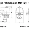 Condor Druckschalter MDR 21-EA/6 MDR 21/6-EA 212218