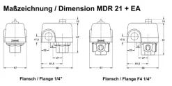 Condor Druckschalter MDR 21-EA/6 MDR 21/6-EA 212218