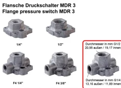 Condor Druckschalter Typ MDR 3/11 EA EV 3S R 3/10 Anschluss F4 G1/2 103048