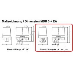 Condor Druckschalter Typ MDR 3/16 EA 212348 Anschluss F4 G1/2 103045