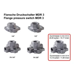 Condor Druckschalter Typ MDR 3/16 EA 212348 Anschluss F4 G1/2 103045