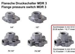 Condor Druckschalter Typ MDR 3/11 EA EV 3S R 3/16 Anschluss F4 G1/2 103046