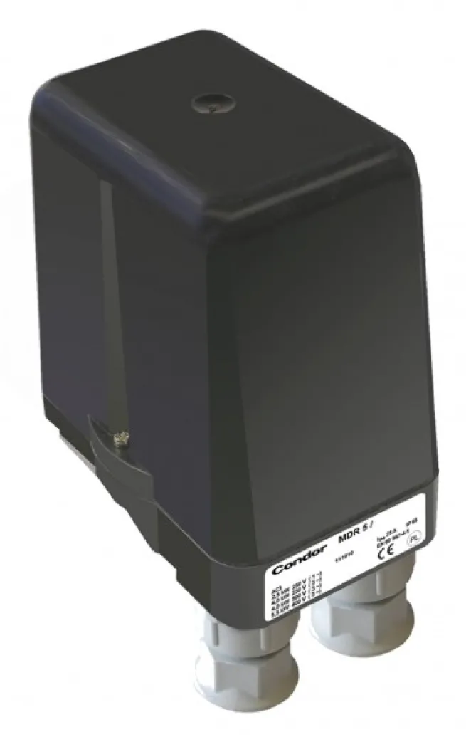 Condor Druckschalter Typ MDR 5/5 Sonderausführung mit Schutzart IP 65 G 1/2" Alu