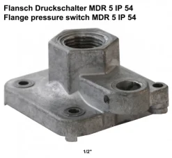 Condor Druckschalter Typ MDR 5/5 Sonderausführung mit Schutzart IP 65 G 1/2" Alu