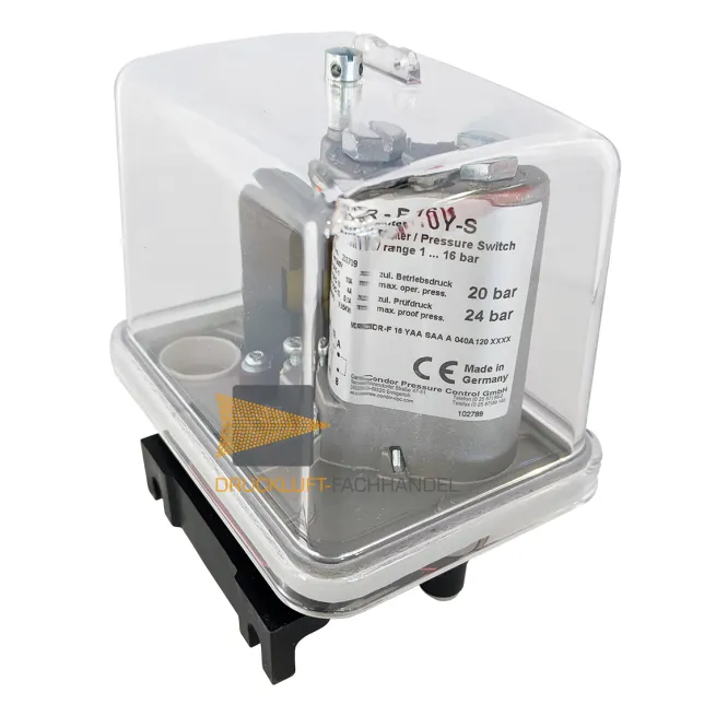 Condor Steuer-Druckschalter Typ MDR-F 16Y-Smit Kunststoffflansch