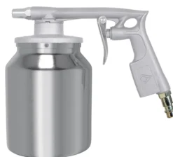 DF-Sandstrahlpistole mit 0,5 Ltr. Strahlbehälter und 7 mm Düse