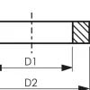 Dichtring aus PTFE für Gewinde G 1"