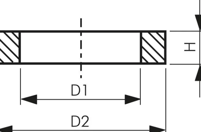 Dichtring aus Vulkanfiber (22,2x28,9x1,5 mm)