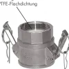 DIN/EN-Kamlock-Kupplung (D/DF) G 1"(IG), Edelstahl (1.4408)