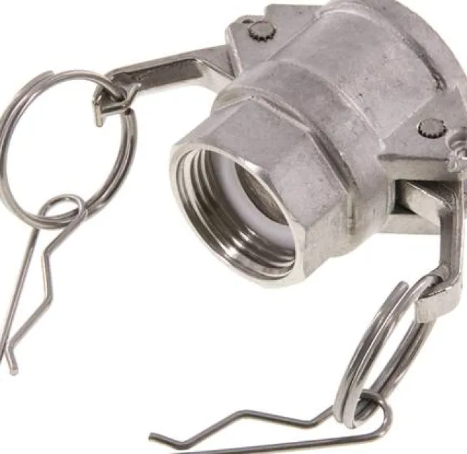 DIN/EN-Kamlock-Kupplung (D/DF) G 1"(IG), Edelstahl (1.4408)