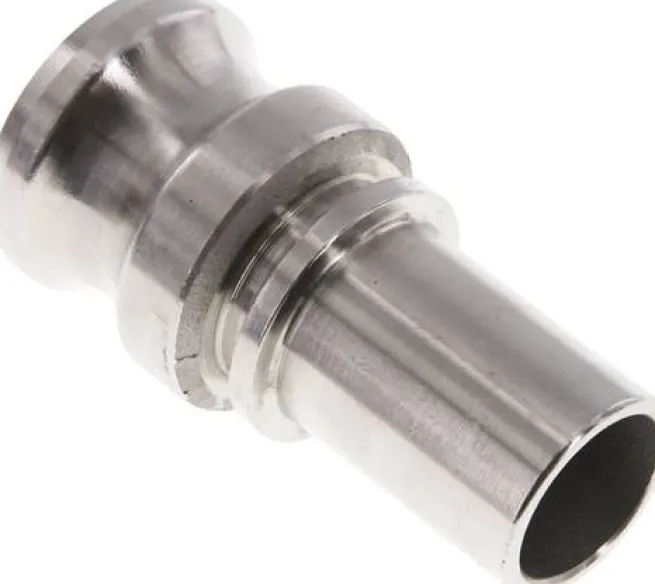DIN/EN-Kamlock-Stecker (E/EC) 25 (1")mm Schlauch, Edelstahl (1.4408)