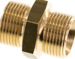 Doppelnippel G 3/4"-G 3/4", Messing/Rotguss