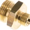 Doppelnippel G 3/8"-G 1/8", Messing/Rotguss