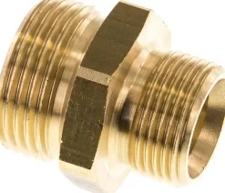 Doppelnippel G 1"-G 3/4", Messing/Rotguss