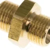 Doppelnippel G 1/8"-G 1/8", Messing/Rotguss