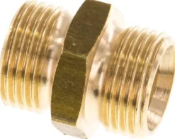 Doppelnippel G 3/8"-G 3/8", Messing/Rotguss