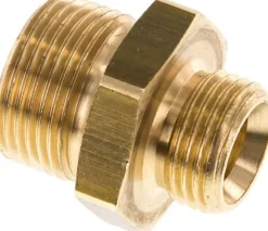 Doppelnippel G 3/4"-G 1/2", Messing/Rotguss