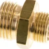 Doppelnippel G 1/2"-G 3/8", Messing/Rotguss